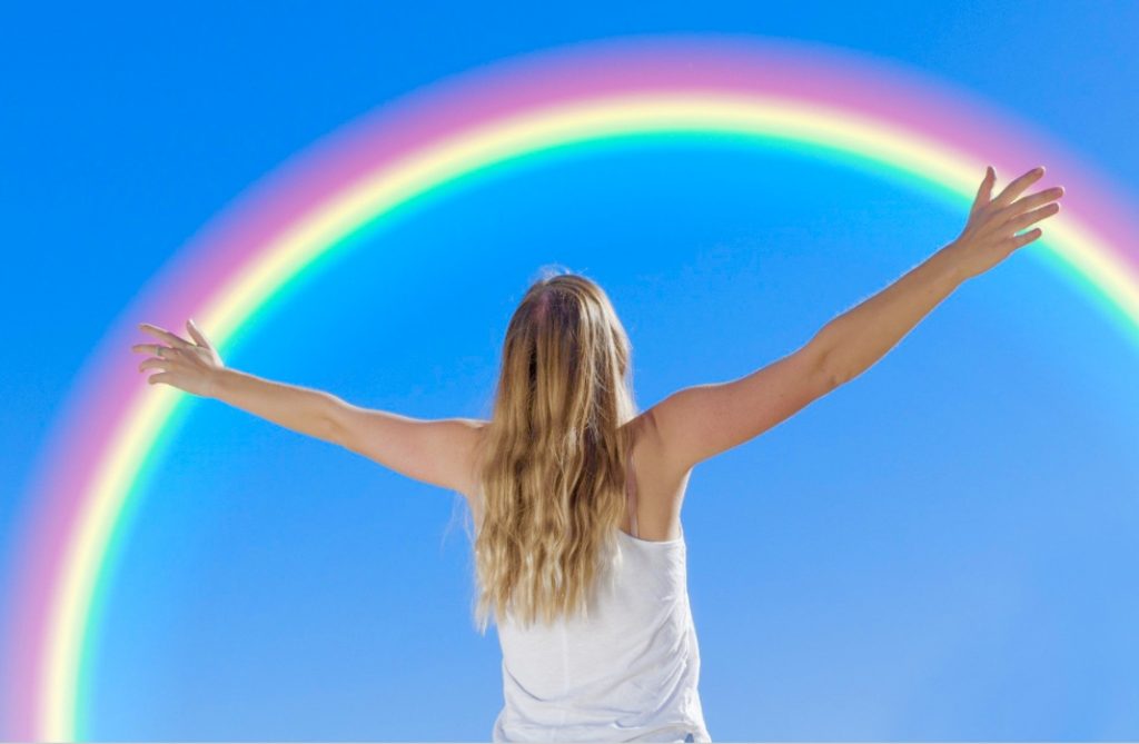 Rainbow in the sky