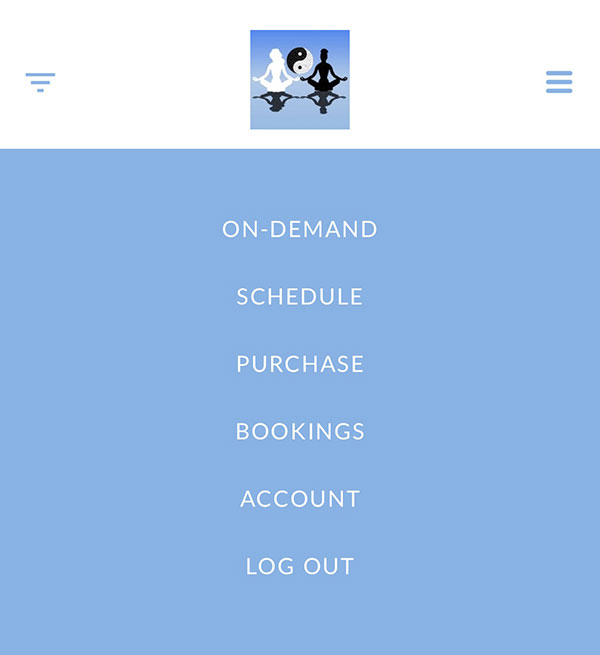 Online Yoga- Classes Instabook Step 1