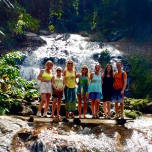 Yoga retreat group in Chiang Mai